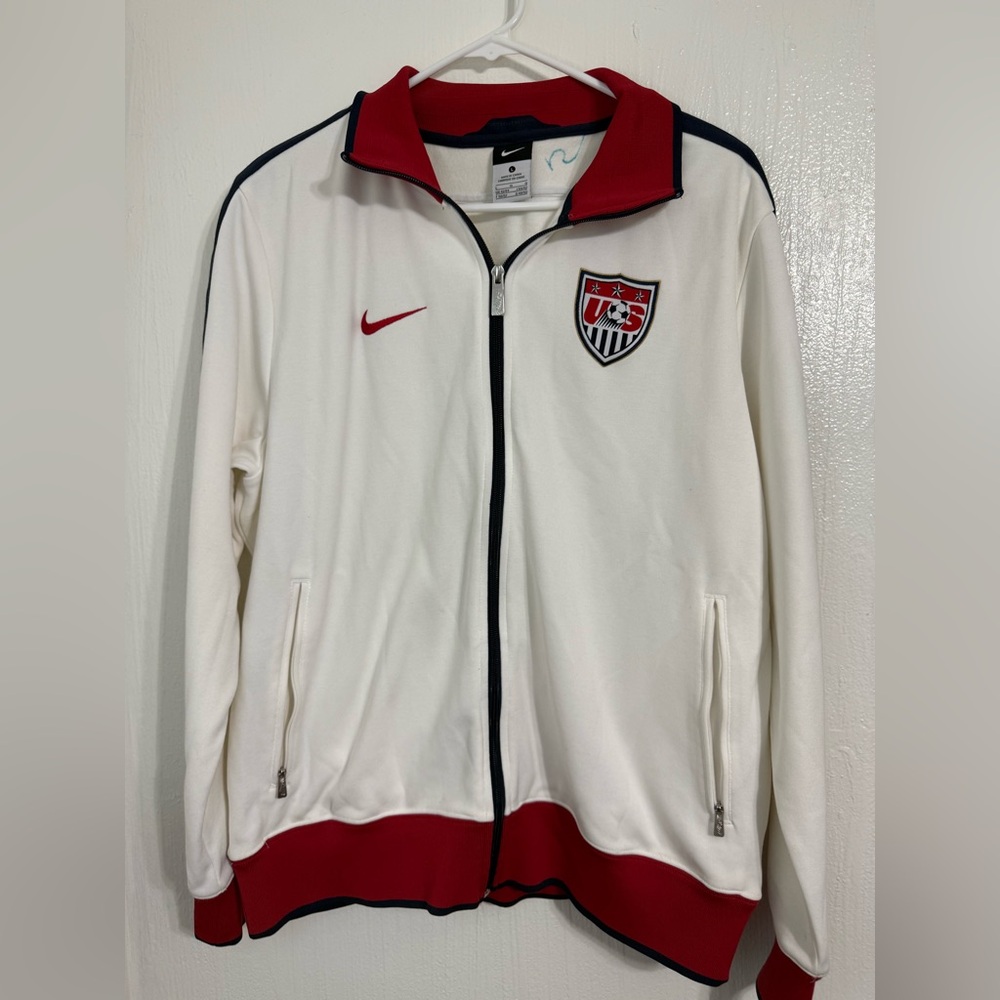NIKE USMNT N98 ANTHEM JACKET MENS SZ LG USA SOCCER HTF COLORWAY